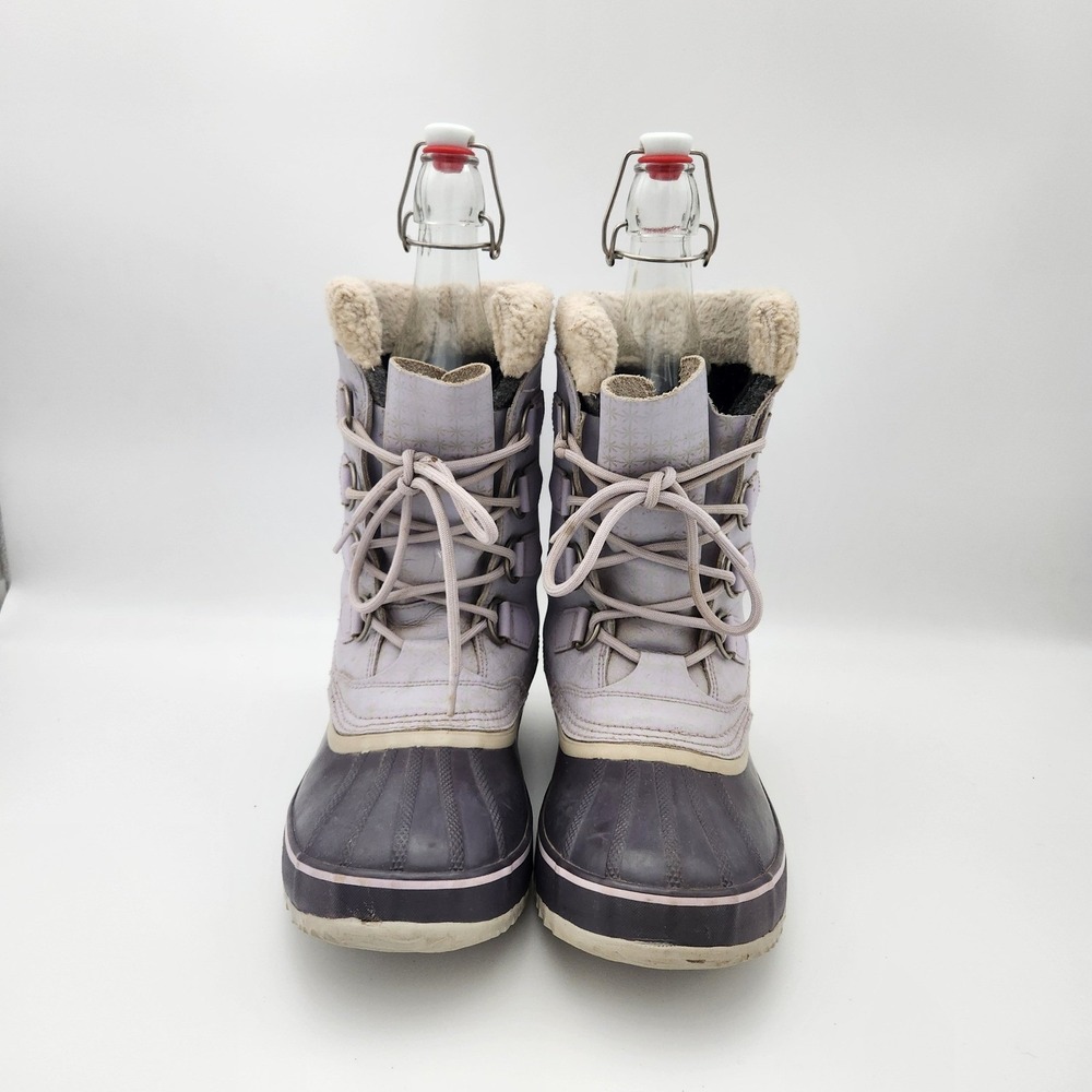 Sorel 1964 PAC Waterproof Snow Boots Womens 9 Lavender Purple NL1340-522